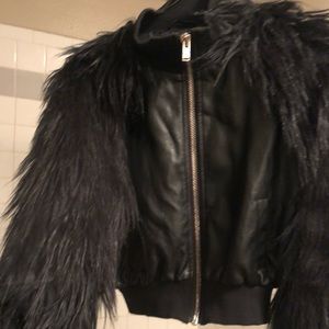 Current Mood Faux Fur Bomber
